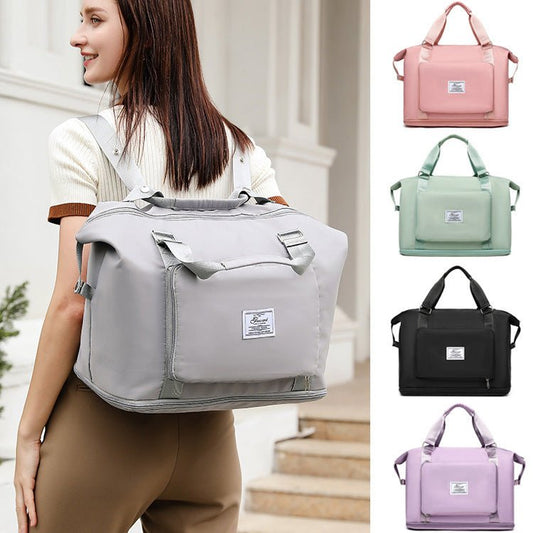 TopezMart™ Premium Folding Travel Bags For Backpack Handbag Sholder Bag Gym Fitness Weekender Overnight Women - Topezmart