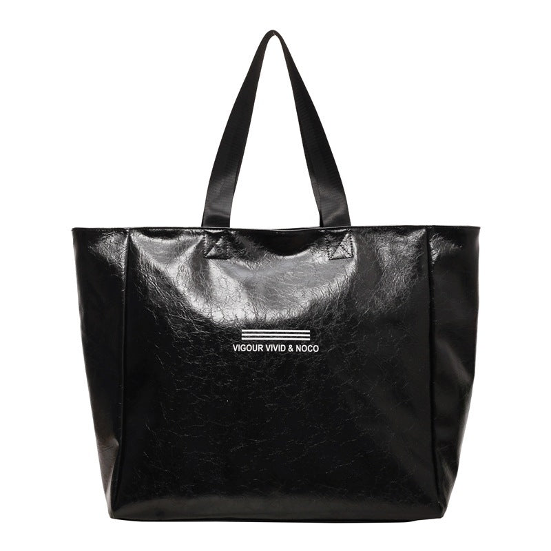 TopezMart™ Premium Large Capacity Tote Bag Women Fashion Versatile Solid Shoulder Bags Waterproof Designer Luxury Handbag Trend Personalized Travel Bag - Topezmart