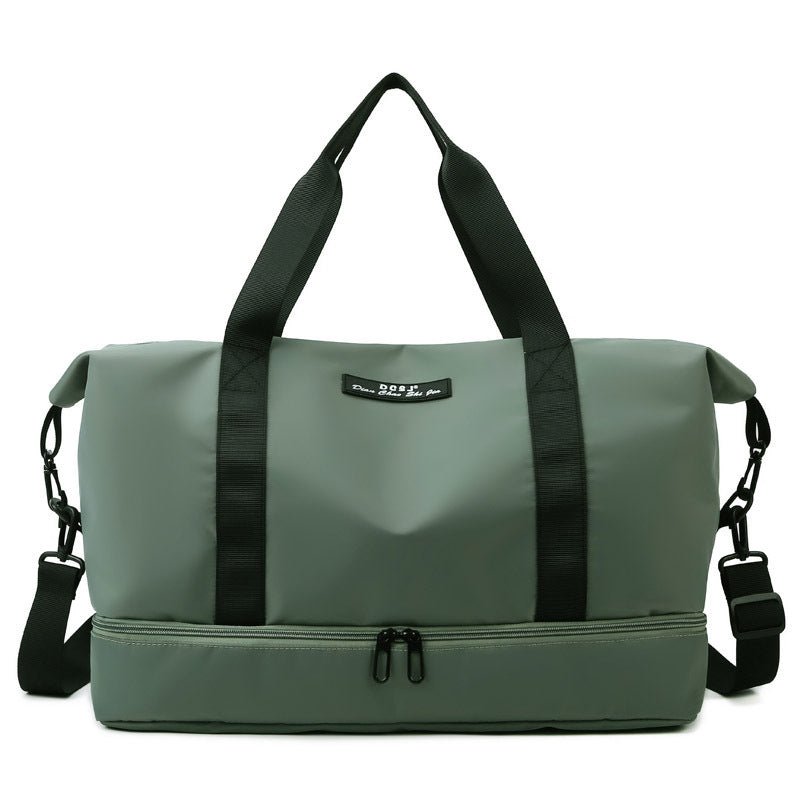 TopezMart™ Premium Large Capacity Travel Duffle Bag With Shoes Compartment Portable Sports Gym Fitness Waterfproof Shoulder Bag Weekender Overnight Handbag Women - Topezmart