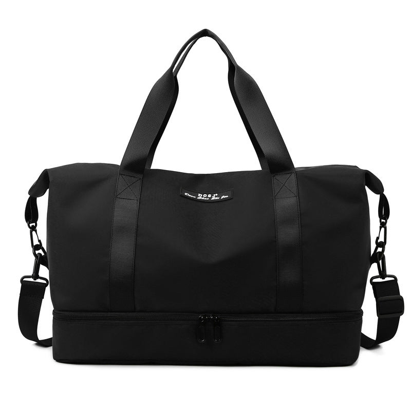 TopezMart™ Premium Large Capacity Travel Duffle Bag With Shoes Compartment Portable Sports Gym Fitness Waterfproof Shoulder Bag Weekender Overnight Handbag Women - Topezmart